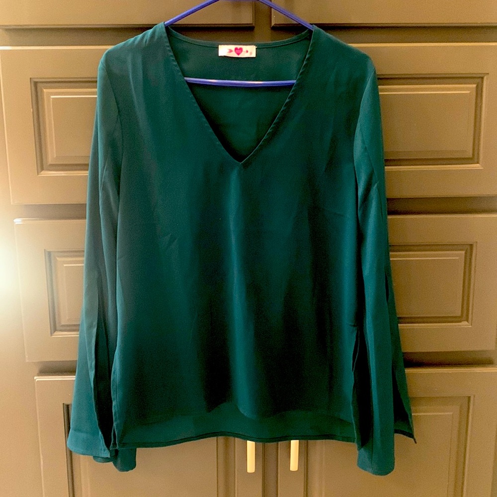 Buddy love top, emerald green, small